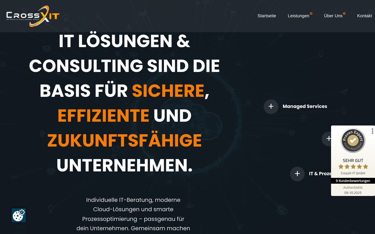CrossX-IT GmbH Company Website, Web by AEU-I