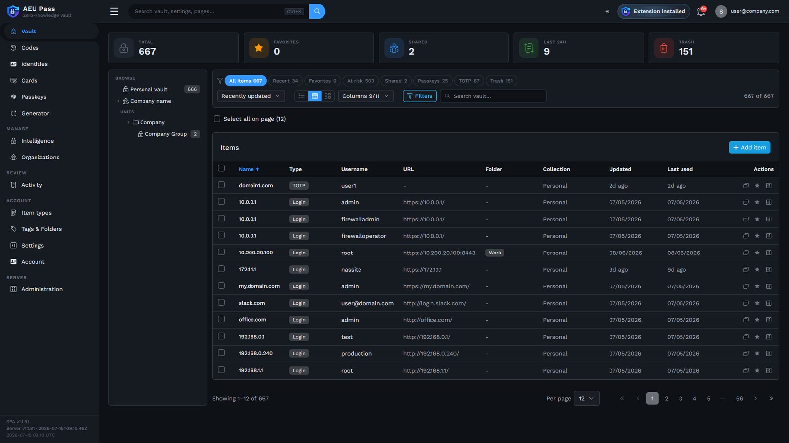 Zero-Knowledge Password Manager, Security by AEU-I